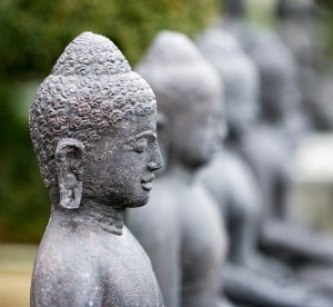 buddhas in reihe